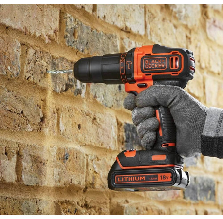 Набір з двох акумуляторних інструментів Li-lon 18В 1.5Аг Black+Decker BCK23S1S з доставкою