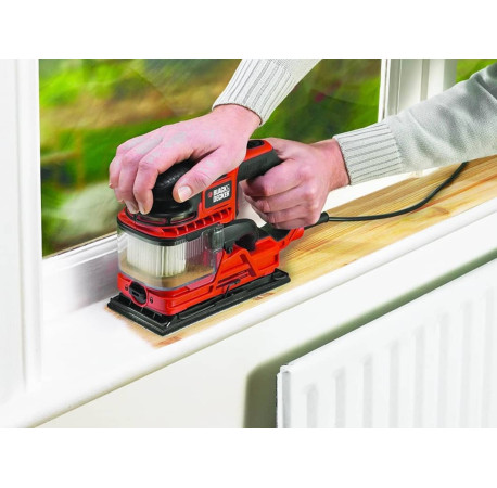 Шліфмашина вібраційна мережева 270Вт Black+Decker KA330E з іншого ракурсу