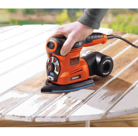 Шліфмашина ексцентрикова мережева 220Вт 125мм Black+Decker KA280K вартість