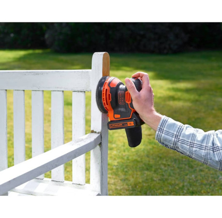 Шлифмашина эксцентриковая аккумуляторная Li-Ion 18В 125мм Black+Decker BDCROS18N цена