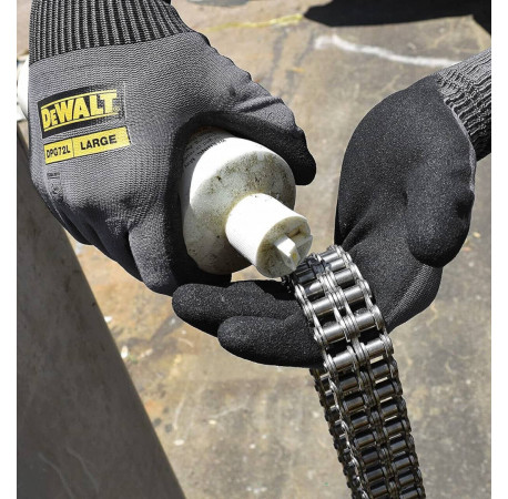Перчатки рабочие универсальные с нитриловым покрытием DeWALT DPG72L с другого ракурса