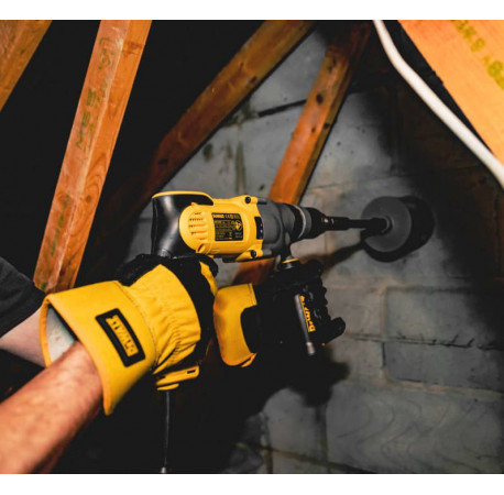 Перчатки защитные универсальные кожаные DeWALT DPG41L с другого ракурса