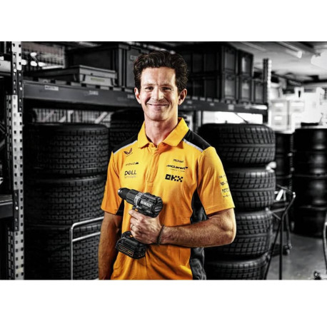 Дриль-шуруповерт акумуляторний ударний McLaren F1 TEAM LIMITED EDITION XR Li-lon 18В 1.7Аг 90Нм DeWALT DCD85ME2GT каталог