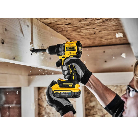 Дриль-шуруповерт акумуляторний XR Li-lon 18В 5Аг 90Нм DeWALT DCD800P2LRT з іншого ракурсу