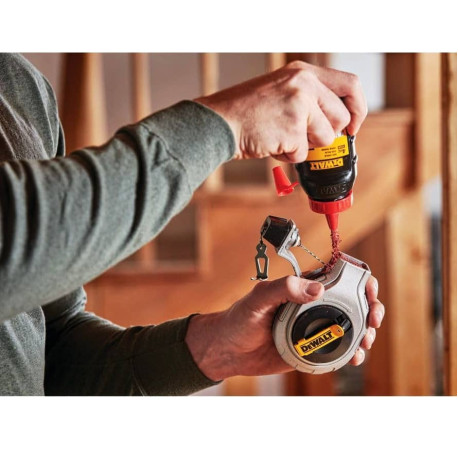 Розмічальний шнур 30м з крейдяним порошком DeWALT DWHT47408-0 вартість