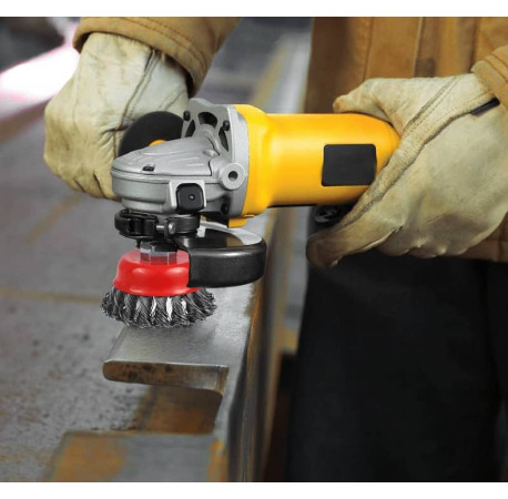 Щетка шлифовальная металлическая чашевидная 100мм М14 DeWALT DT3501 цена