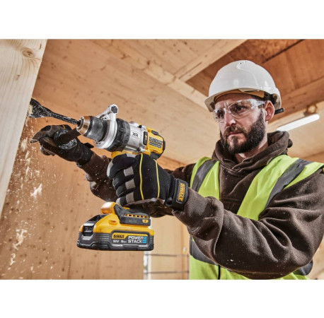 Дриль-шуруповерт акумуляторний ударний XR Li-lon 18В 8Аг 169Нм DeWALT DCD1007WW1T фото