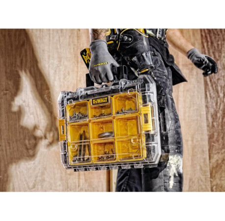 Органайзер TSTAK з прозорою кришкою DeWALT DWST1-71194 з іншого ракурсу