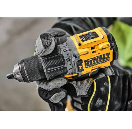 Дриль-шуруповерт акумуляторний ударний DeWALT DCD805E2T з іншого ракурсу