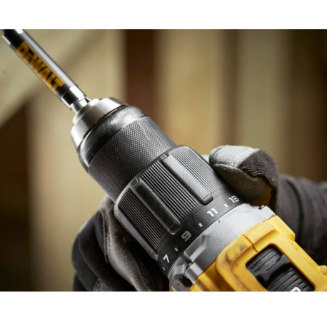 Дриль-шуруповерт акумуляторний ударний XR Li-lon 18В 74Нм DeWALT DCD799NT з іншого ракурсу