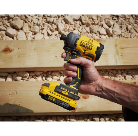 Шуруповерт аккумуляторный ударный Li-Ion 18В 2Ач Stanley Fatmax SFMCF820D2K в магазине Tools DeWalt