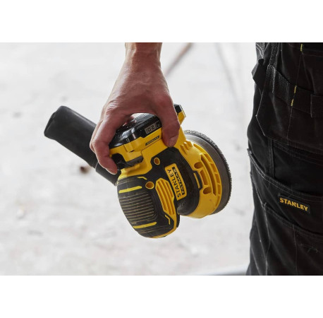 Шліфмашина ексцентрикова акумуляторна Li-Ion 18В 125мм Stanley Fatmax SFMCW220B з доставкою