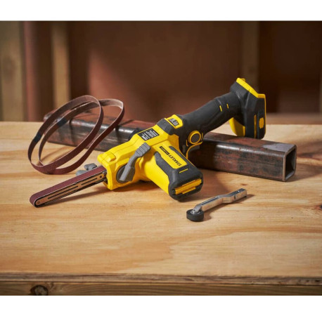 Шлифмашина ленточная напильник аккумуляторная Li-Ion 18В Stanley Fatmax SFMCE210B каталог