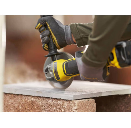 Шлифмашина угловая болгарка аккумуляторная Li-lon 18B 4Ач 125мм 8000об Stanley Fatmax SFMCG700M2K в магазине Tools DeWalt