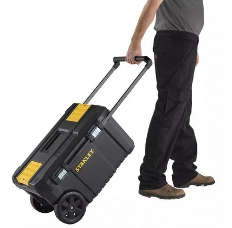Ящик великого обʼєму з колесами ESSENTIAL CHEST 665x404x344 мм STANLEY STST1-80150 В Тулс ДеВолт