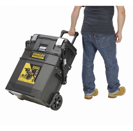 Ящик профессиональный FatMax Mobile Work Station Cantilever 549x733x413мм с колесами STANLEY 1-94-210 с другого ракурса