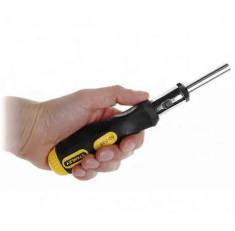 Викрутка-бітотримач 6 Way Ratchet реверсивна з бітами набір 6 змінних біт Stanley 0-62-509 в магазині Tools DeWalt