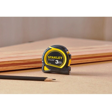 Рулетка измерительная Tylon 3 м пластмассовый прорезиненный корпус Stanley 0-30-687 в магазине Tools DeWalt