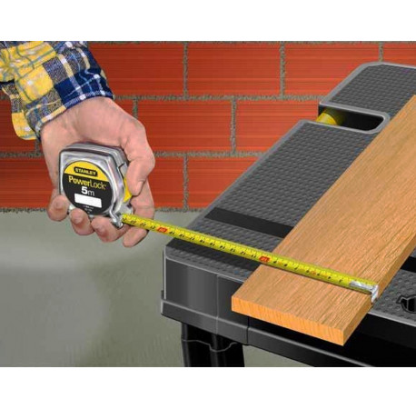 Рулетка измерительная PowerLock 10 м пластмассовый корпус Stanley 0-33-442 в Тулс ДеВолт