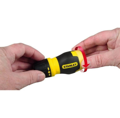 Викрутка набір Multibit Stubby 6 змінних біт STANLEY 0-66-358 з доставкою