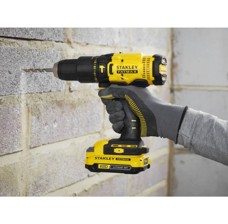 Дриль-шуруповерт ударний акумуляторний Li-lon 18В 1.5Аг 50Нм STANLEY Fatmax SFMCD711C2K В Тулс ДеВолт