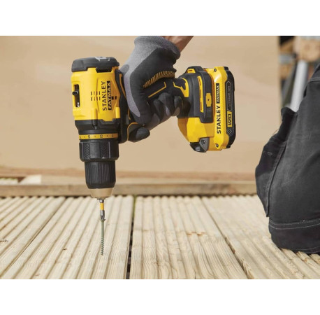 Дриль-шуруповерт акумуляторний Li-lon 18В 2Аг 60Нм STANLEY Fatmax SFMCD710D2K каталог