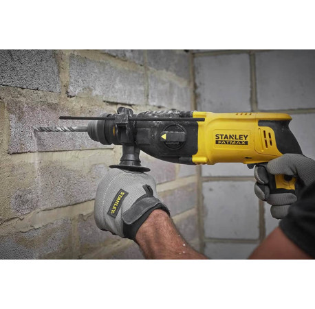 Перфоратор мережевий SDS-Plus 800Вт 2.4Дж Stanley Fatmax SFMEH210K з іншого ракурсу