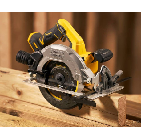Пила циркулярная аккумуляторная Li-lon 18В 190мм Stanley Fatmax SFMCS550B с другого ракурса