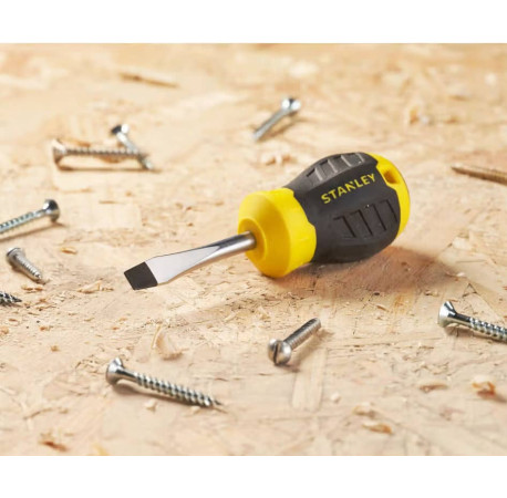 Отвертка Cushion Grip 45мм с параллельным жалом шлиц SL6.5 Stanley STHT16147-0 в Тулс ДеВолт